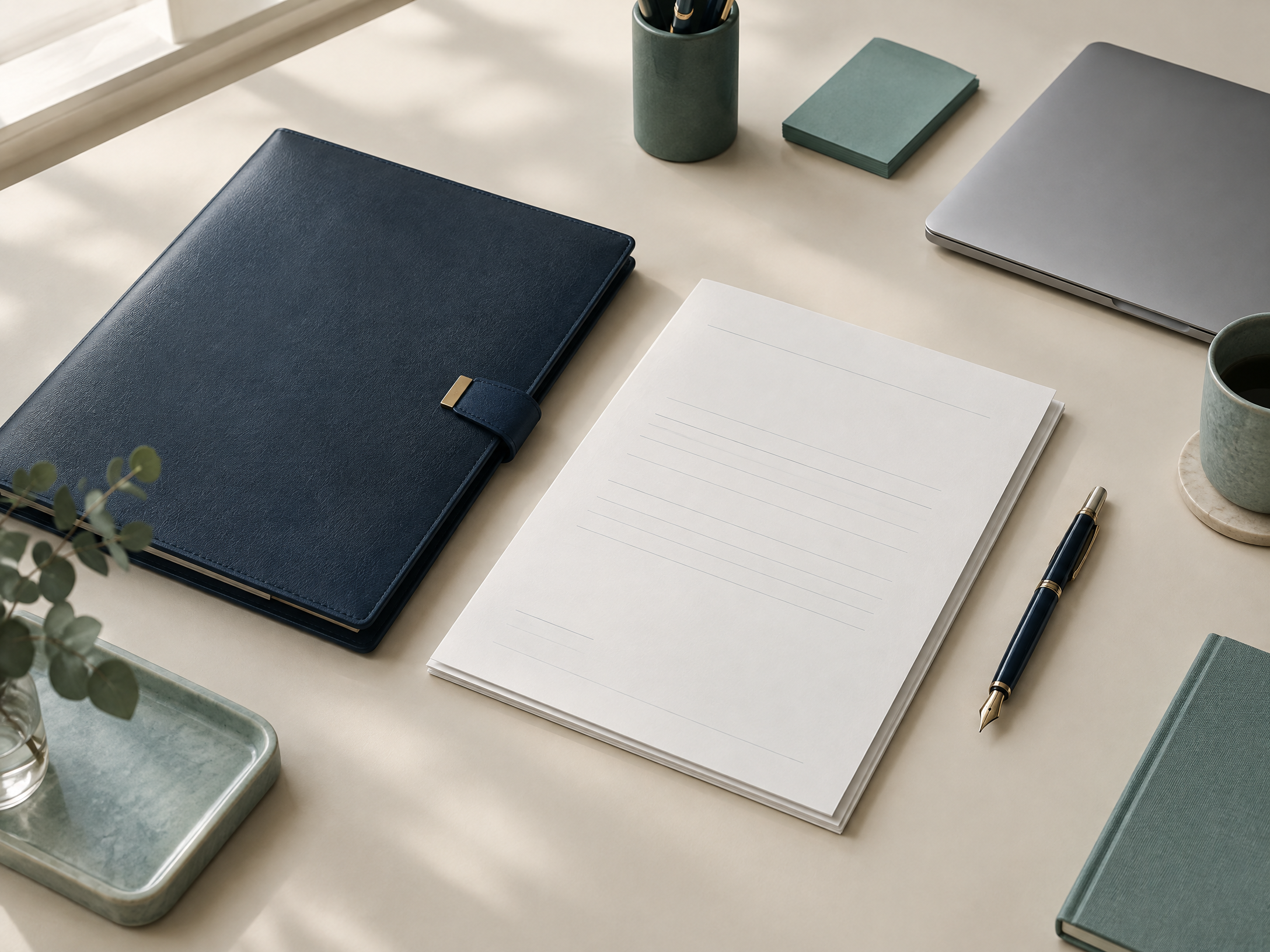 Organised adviser-to-administrator handover workspace