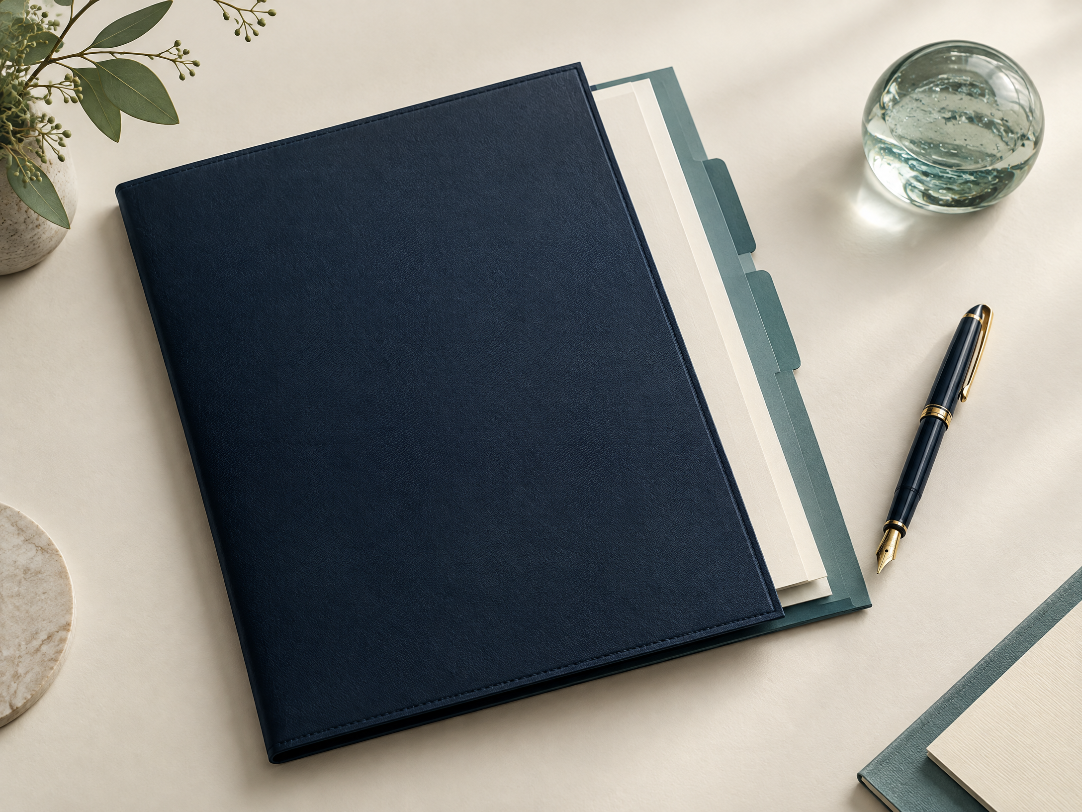 An organised client document folder